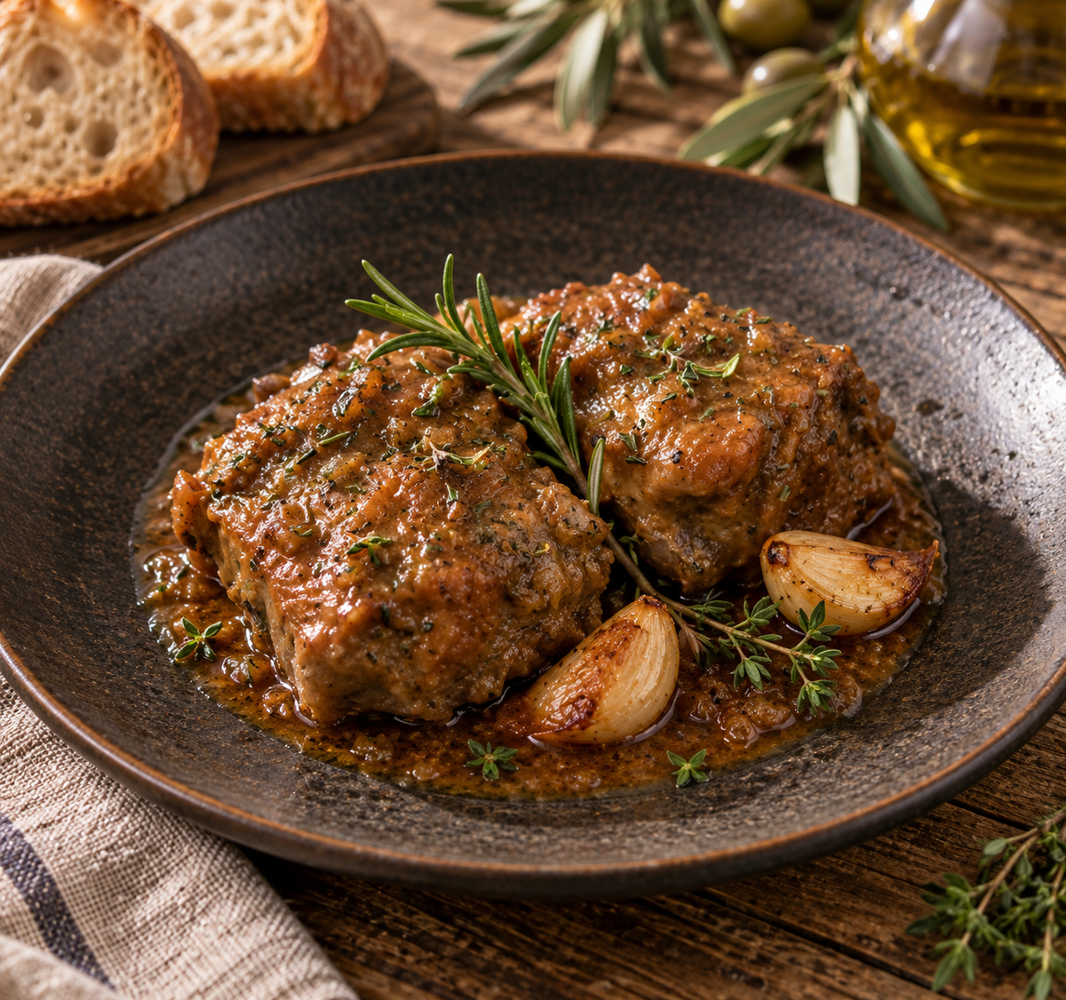 Rabo de toro en salsa